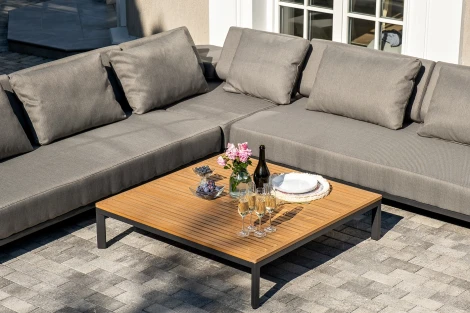 "Амальфия" трансформирующаяся лаунж-зона из алюминия, цвет графит 4SIS арт.УТ-00007469