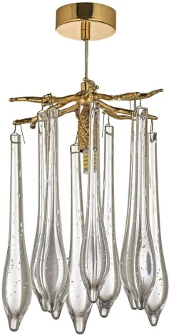 Подвесная люстра хрустальная Dio D`arte Tavenna Gold Tavenna H 1.5.21.108 G (220V, на тросе)