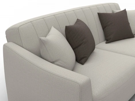 Диван-книжка Лига-095 НПБ (ДВП,ДСП,ЛДСП,Брус,Фанера,ЛДВП/Металл/Рогожка/Бежевый) Лига Диванов 132562