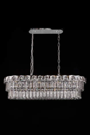 Подвесная люстра Fluorite Normandie FL1085-13P (220V, хрусталь, на цепи)