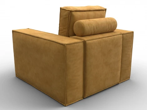 Кресло Лига-081 НПБ (ДСП,Велюр/Желтый) Лига Диванов 134977