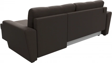 Диван угловой Амстердам Лайт правый угол (Коричневый/Рогожка) Лига Диванов арт.121168