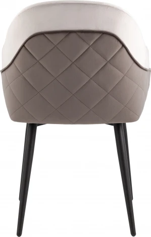 Стул Новел New велюр светло-серый с темно-серой спинкой Stool Group арт.УТ000039824