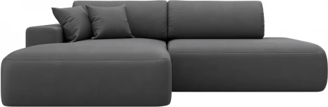 Диван угловой Лига-036 НПБ Модерн левый угол Лига Диванов (Замша) арт.127781L