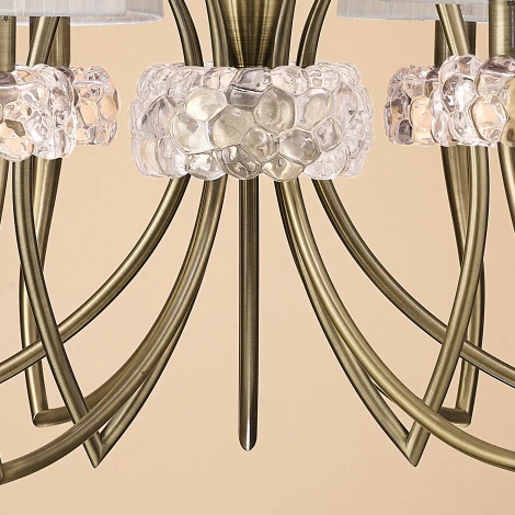 Подвесная большая люстра Mantra Loewe 4730 (220V, на цепи)