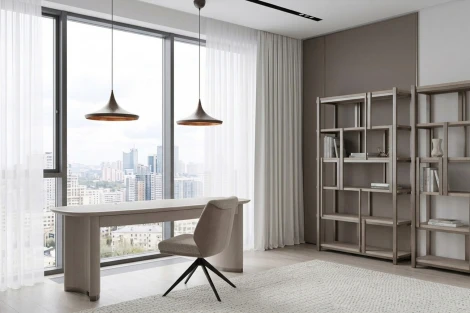 Стол письменный столешница отделка ПУ 166*68*75см Garda Decor 77IP-18220
