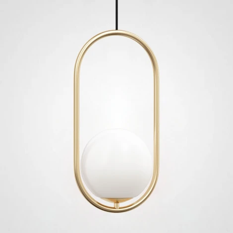 Подвесной светильник Matthew Mccormick Hoop 40 Gold Mila Pendant ImperiumLoft Hoop-B01 (109503-22) (220V, на проводе, шар)
