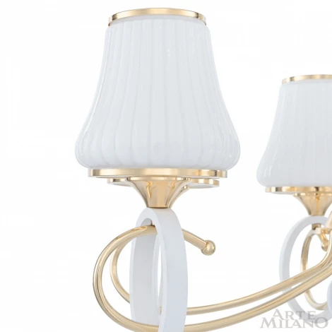 Подвесная люстра Arte Milano Florentia-2387 302387/6 Wh/Gd (220V, на цепи)