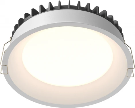 Встраиваемый светильник 24W Maytoni Okno DL055-24W3-4-6K-W (LED, 220V, круглые, IP44)