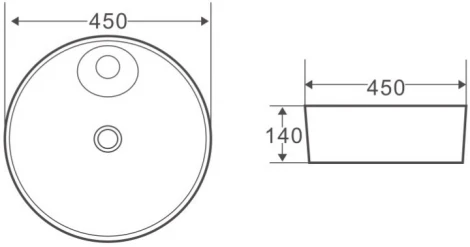 Рукомойник BelBagno BB1306 накладной