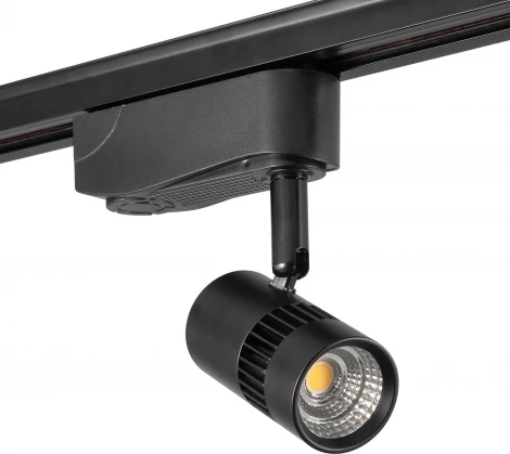 Однофазный трековый светильник светодиодный AM Group TRACK AM228-10W BK 3000K (220V)