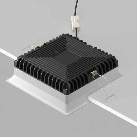 Встраиваемый светильник 24W Maytoni Okno DL056-24W3-4-6K-W (LED, 220V, круглые, IP44)