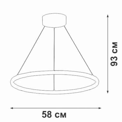 Подвесной светильник светодиодный V04628-03/1S Vitaluce (220V, кольцо)