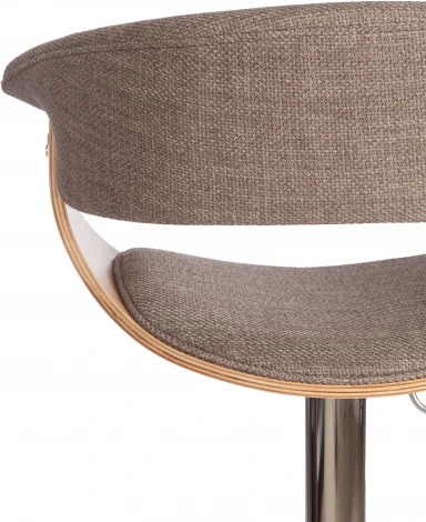 Барный стул VIMTA (mod.4021S) Tetchair (Металл,Дерево,Ткань/Бежевый,Хром) арт.21829