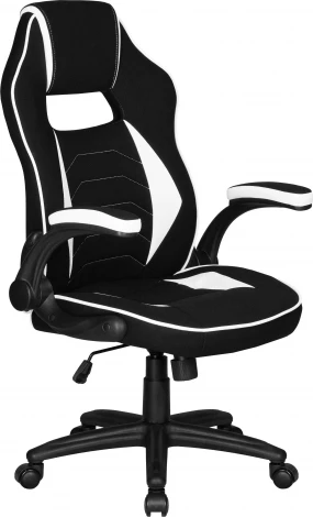 Кресло игровое DOBRIN RICK (черно-белый)