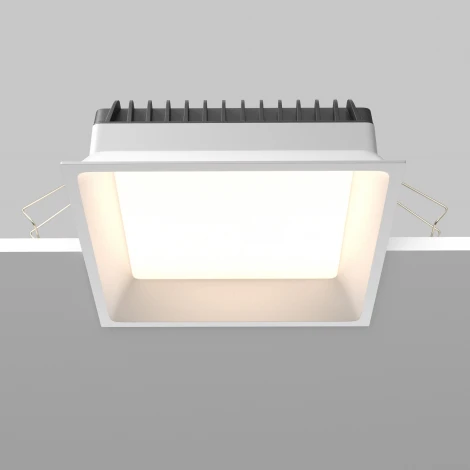 Встраиваемый светильник 24W Maytoni Okno DL056-24W3-4-6K-W (LED, 220V, круглые, IP44)