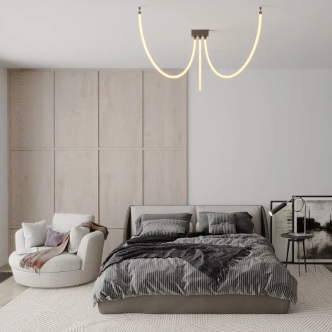 Гибкий неон Novotech Ramo 359328 KONST черный IP20 LED 3000K 25W 220V 2420Лм