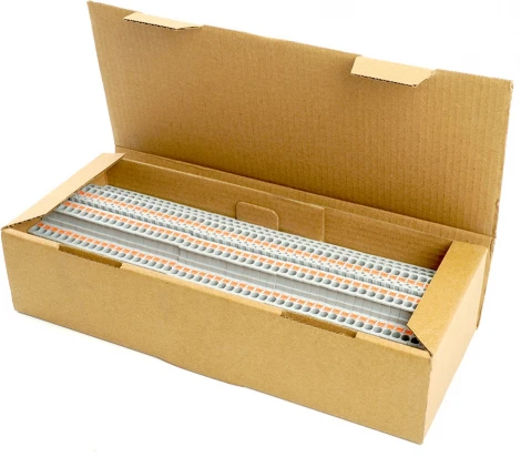 Зажим пружинный 6-и проводной проходной Stekker 49248