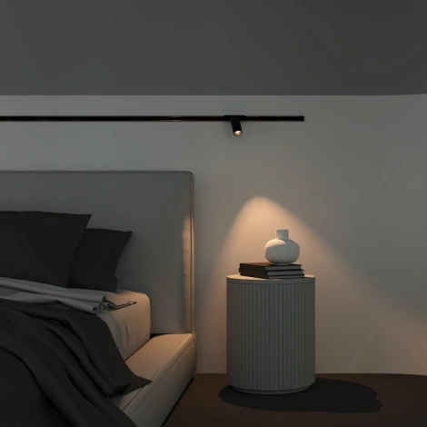 Трековый светильник Focus Led Radity 3000K 12Вт 36° (магнитный) Maytoni Technical TR103-1-12W3K-M-B (48V)