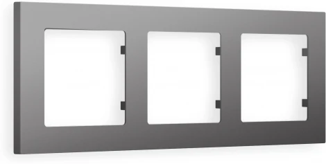 Рамка Ambrella Volt ALFA Techno (Антрацит серый) 3-ая AF220653