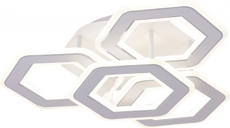 Потолочная люстра светодиодная Natali Kovaltseva Damask HIGH-TECH LED LAMPS 82060 с пультом ДУ, моб. приложением 120W, белый, LED (регулировка яркости, 220V)