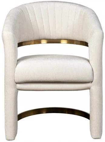 GY-08386 Стул велюр кремовый/матовое золото 67*66*85см Garda Decor