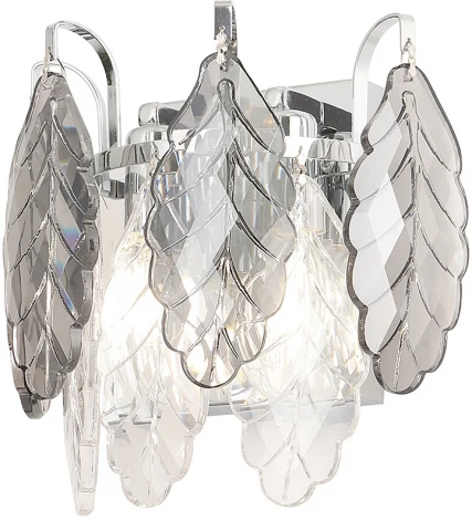 Бра Crystal Lux TREVI AP2 CHROME (220V, хрусталь, листья)