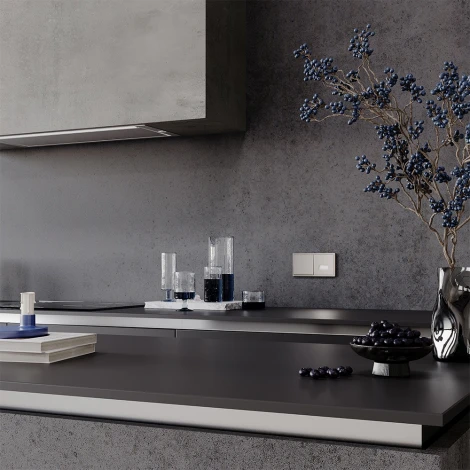 Выключатель одноклавишный (кашемир) Voltum S70 VLS010103