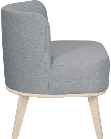 Кресло Жирон ткань серый, каркас лак Mebelik арт.009299