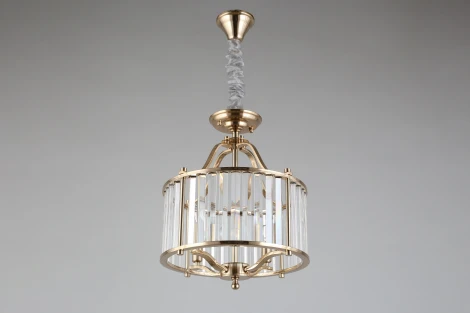 Подвесная люстра Aployt Romen APL.809.03.04 (220V, хрусталь, на цепи, свеча, круглые)