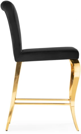 Полубарный стул Woodville Joan black / gold 15388