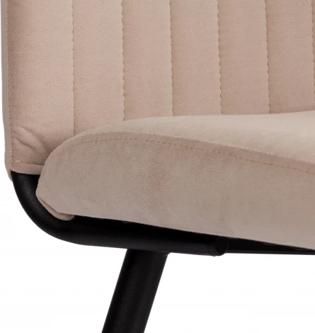 Стул обеденный Monte Carlo Tetchair (Флок/Бежевый,Черный) арт.24792