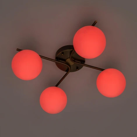 Потолочная люстра RGB на штанге Citilux Адам Смарт CL228A143 (LED, 220V, умный дом - Алиса, Маруся, Салют, шарики)