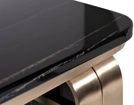 Журнальный стол Garda Decor 76AR-3183-STOL/ZH (Золото/Черный)