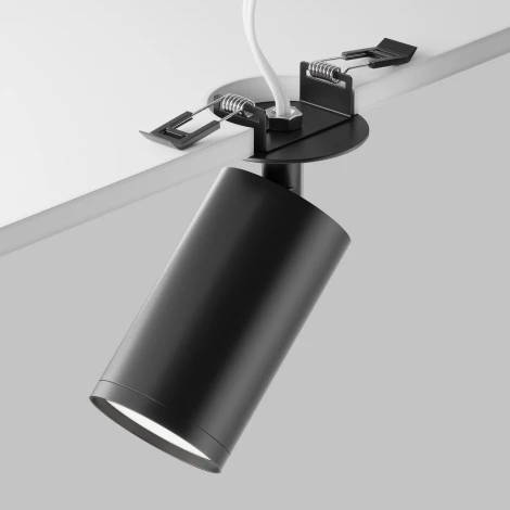 Встраиваемый светильник FOCUS S GU10 1x10Вт Maytoni Technical C049CL-U-1B (220V, круглые)