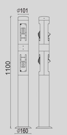 Наземный светильник Oasis Light W6142-2-1100