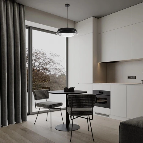 Потолочный светильник круглый Loft It Petale 10256 Black (LED, 220V, круглые)