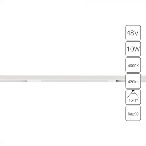 Трековый светильник магнитный 48V Arte Lamp Optima A7263PL-1WH (LED)