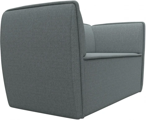 Диван кухонный прямой Бергамо 2-х местный (Серый/Рогожка) Лига Диванов арт.123705