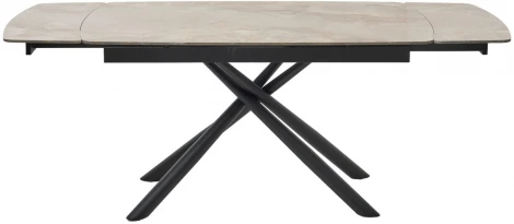 Стол RIVOLI 140 GLOSS AMBER JADE SOLID CERAMIC / BLACK, ®DISAUR