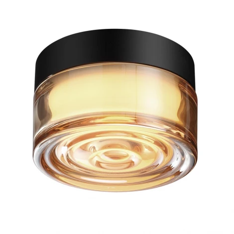 Настенно-потолочный светильник уличный светодиодный Odeon Light Ronda 7158/6CL янтарь/стекло/поликарбонат IP65 LED 6W 2200/2700/3000K 220V