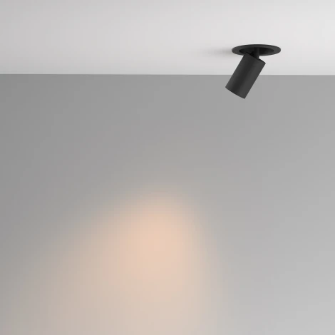 Встраиваемый светильник Maytoni Focus Led C071CL-7W2.7K-B (220V, круглые)