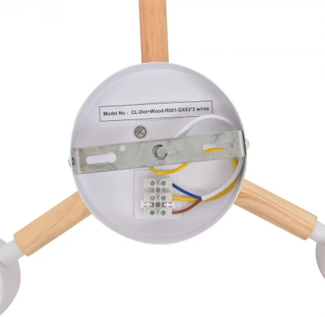 Потолочная люстра на штанге Lumion Venna 8306/3C белый, металл/дерево GX53 LED 3*7W 220V