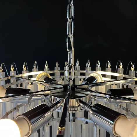 Подвесная люстра каскадная Eich Chandelier Nova 9 D65 Nickel ImperiumLoft 40,1594 (185377-22) (220V, на цепи)