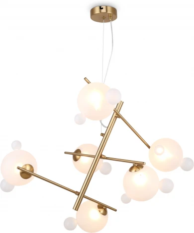Подвесной светильник Freya Flaty FR5374PL-06BS (220V, на тросе, молекулы)