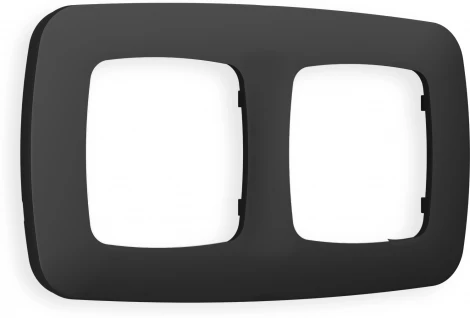 Рамка Ambrella Volt OMEGA Ecta (Графит Мягкое касание) 2-ая OF140802