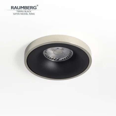 Встраиваемый светильник Raumberg TerraBk\SNi Black\Satin Nickel