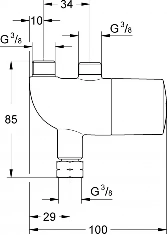 Термостат Grohe Grohtherm Micro 34487000 для раковины