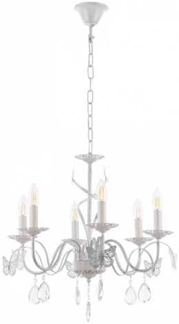 Подвесная люстра Arte Milano AM346179 346179/6 WT+G (220V, подвески, на цепи, подсвечник, свеча)
