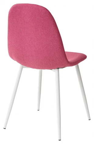 Обеденный стул M-City CASSIOPEIA G064-23 фуксия, ткань/ белый каркас